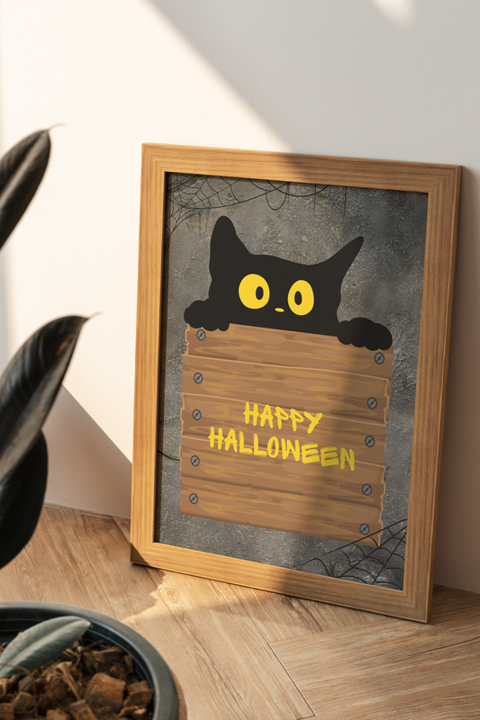 Halloween Cat Poster